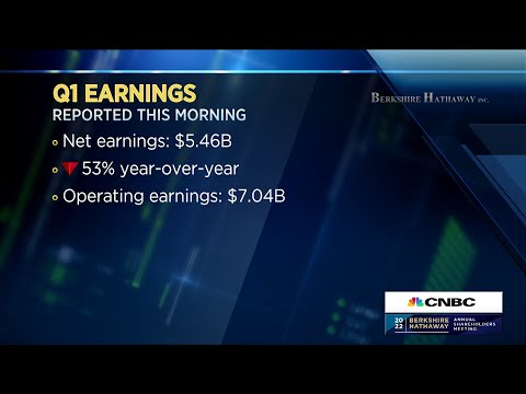 Berkshire net earnings down 53% year over year