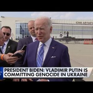 Biden accuses Putin of committing genocide in Ukraine