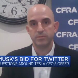 CFRA: Elon Musk's bid essentially puts a cap on Twitter's stock