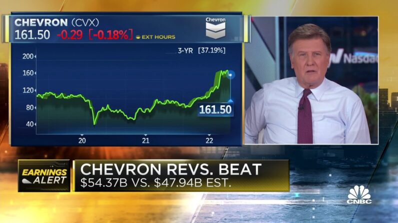 Chevron reports better-than-expected quarterly earnings