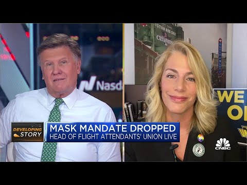 Flight attendants union leader reacts to dropped federal mask mandate: 'We do not take a position'