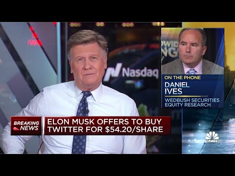 Elon Musk offers to buy 100% of Twitter for $54.20 per share