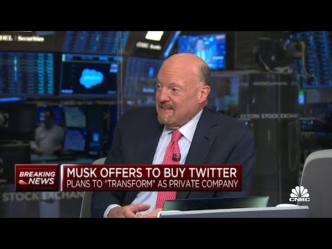 Twitter's board has 'no choice' but to reject Elon Musk's offer, says Jim Cramer