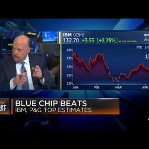 Jim Cramer says IBM stock is a buy following first-quarter earnings beat