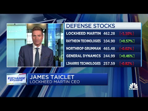 Lockheed will ramp up production to keep up with defensive weapons demand, says CEO Jim Taiclet