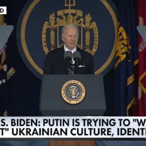 Biden slams Putin at Annapolis commencement