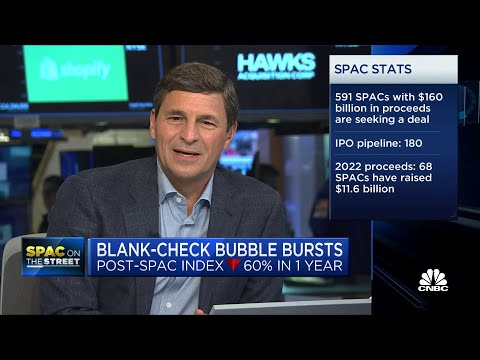 Blank-check bubble bursts: Post-SPAC index down 60% in one year