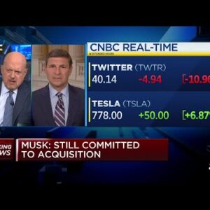 Jim Cramer breaks down shares of Twitter after Elon Musk puts deal on hold