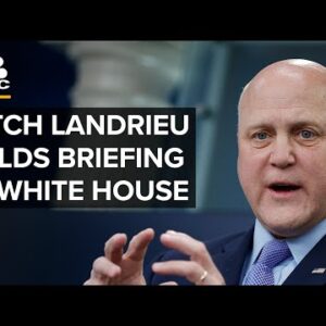 Infrastructure Coordinator Mitch Landrieu holds briefing with reporters — 5/16/22