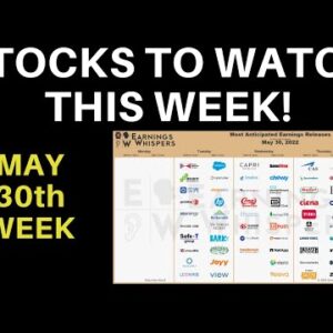 Stocks To Watch This Week Earnings Whispers | Major Stocks: Salesforce, Gamestop And ChargePoint