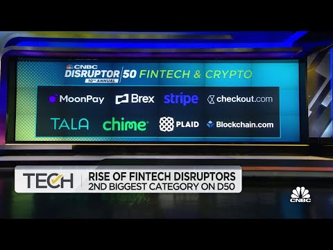 Fintech becomes second biggest group in CNBC Disruptor 50 list