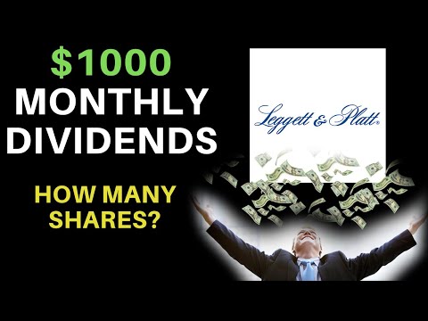 How Many Shares Of Stock To Make $1000 A Month? | Leggett & Platt (LEG)