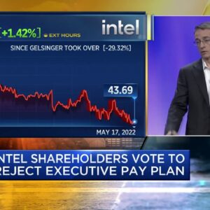 Intel shareholders vote to reject executive pay plan