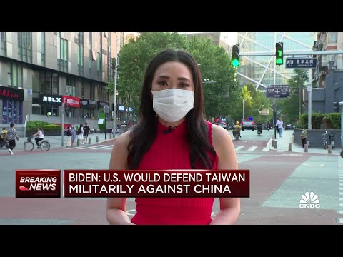 President Biden says U.S. would defend Taiwan militarily against China