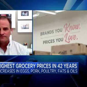 I think there's a trade away from big brands amid price increases, says Grocery Outlet CEO