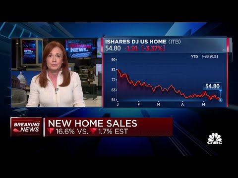 Sales of new homes fall 16.6% in April, well below expectations
