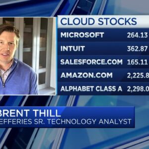 Jefferies senior analyst Brent Thill says he's positive on cloud stocks long-term