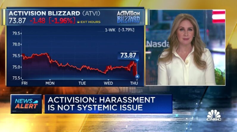 Activision says executives did not ignore harassment incidents