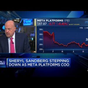 Jim Cramer breaks down Meta shares after Sandberg plans to step down