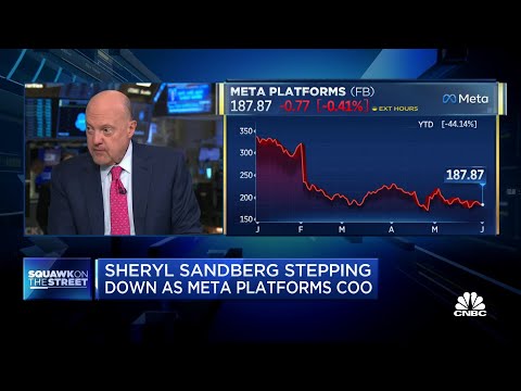 Jim Cramer breaks down Meta shares after Sandberg plans to step down