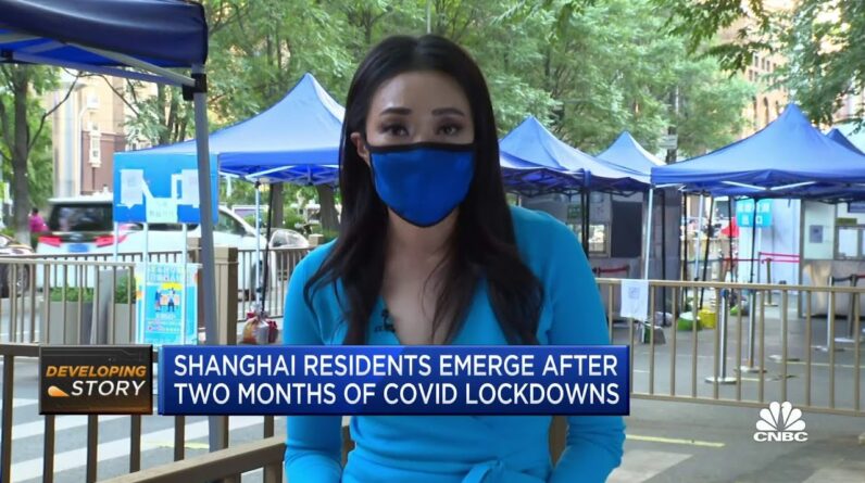 Shanghai residents emerge after two months of Covid lockdowns