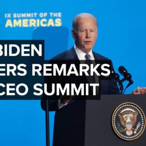 LIVE: President Biden delivers remarks at the IV CEO Summit of the Americas — 6/9/2022