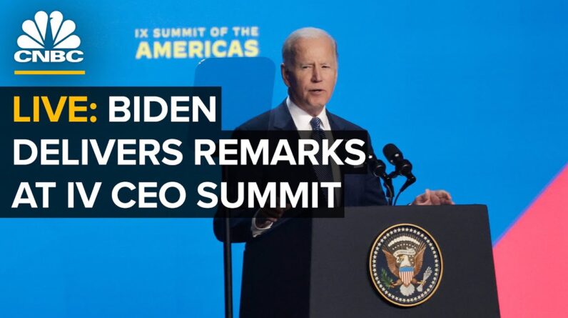 LIVE: President Biden delivers remarks at the IV CEO Summit of the Americas — 6/9/2022