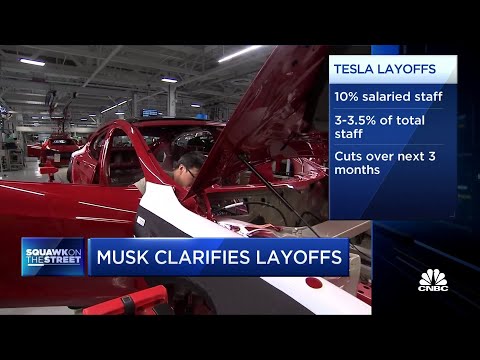 Tesla CEO Elon Musk clarifies layoff plans at electric carmaker