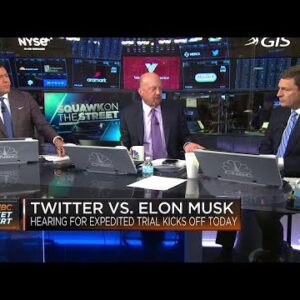 Jim Cramer and the 'Squawk on the Street' team weigh in on Musk vs. Twitter hearing