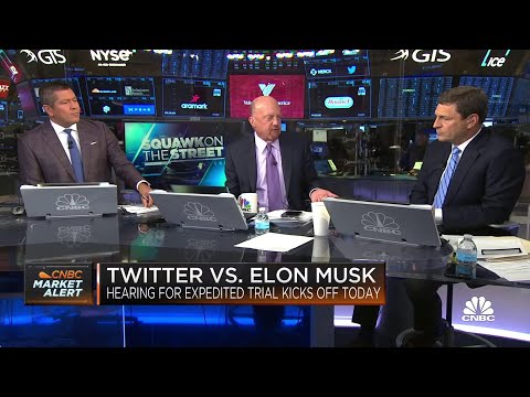 Jim Cramer and the 'Squawk on the Street' team weigh in on Musk vs. Twitter hearing
