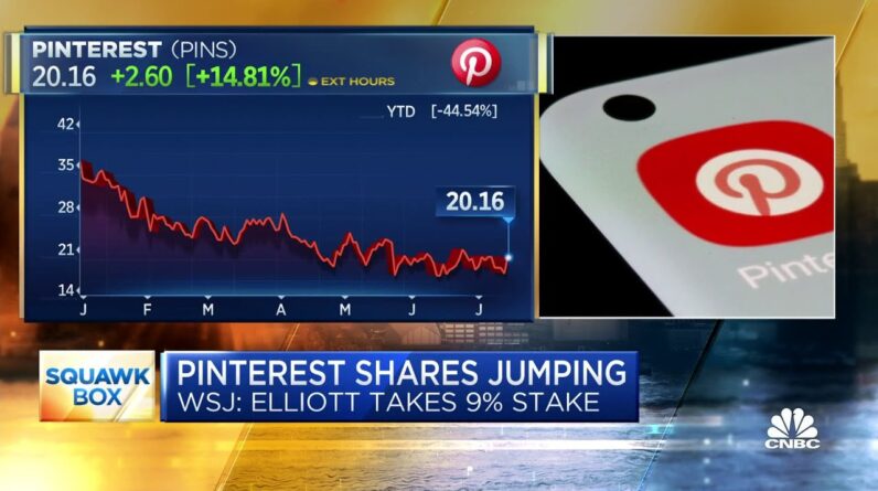 Executive Edge: Pinterest shares jump after Elliott Management takes shares to 9%