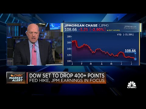 Jim Cramer and the ‘Squawk on the Street’ team weigh in on JPMorgan and Morgan Stanley earnings miss