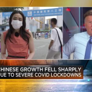 Chinese growth fell sharply due to severe covid lockdowns