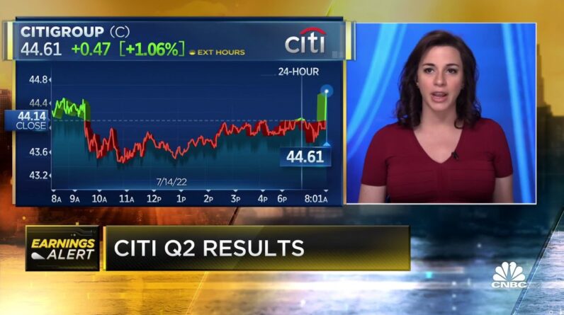 CITI earnings report, Q2 beat