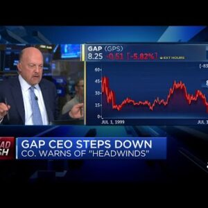 Cramer’s Mad Dash: Gap CEO departure spurring 'fire drill' over stock