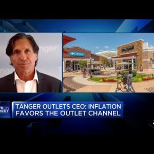 We're seeing a lot more product moving through the stores, says Tanger Outlets CEO