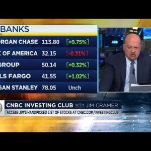 Jim Cramer gives his take on big banks' earnings