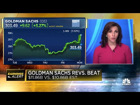 Goldman Sachs earnings beat second quarter estimates, strong bond trading