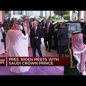 President Joe Biden arrives in Saudi Arabia, meets Crown Prince