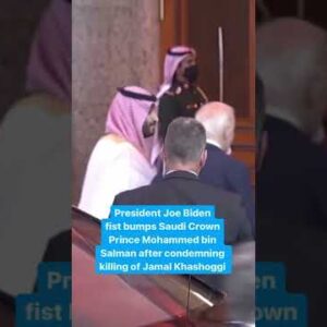 President Joe Biden greets Saudi Crown Prince with a fist bump #Shorts
