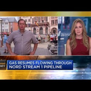 Russia resumes gas flows through Nord Stream 1 pipeline