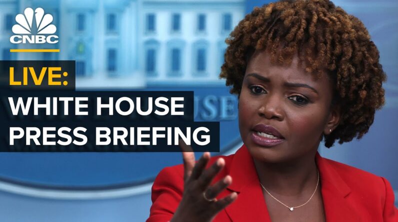 LIVE: White House press secretary Karine Jean-Pierre holds a briefing with reporters — 7/8/22