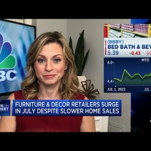 Furniture & decor retailer stocks surge in July despite slower home sales